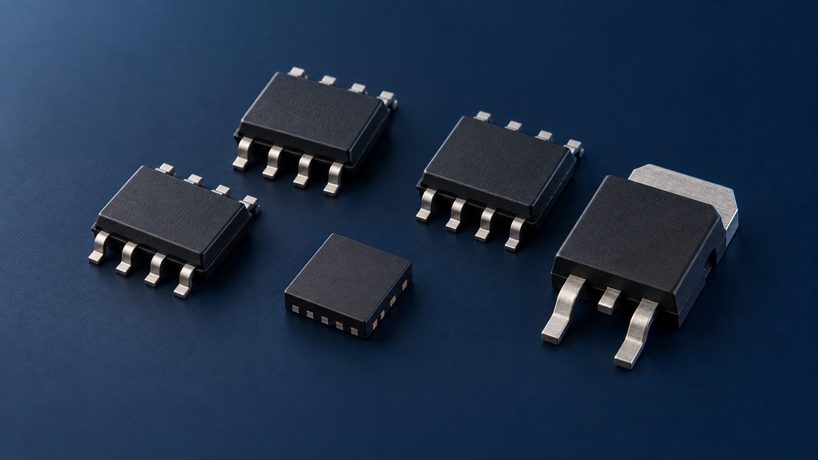 SOIC、QFN 及 DPAK 电源管理 IC 封装